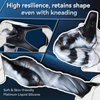 Fantasy Vibrating Horse Cock Sleeve – Platinum Silicone Penis Extender for Couples Sex Toys