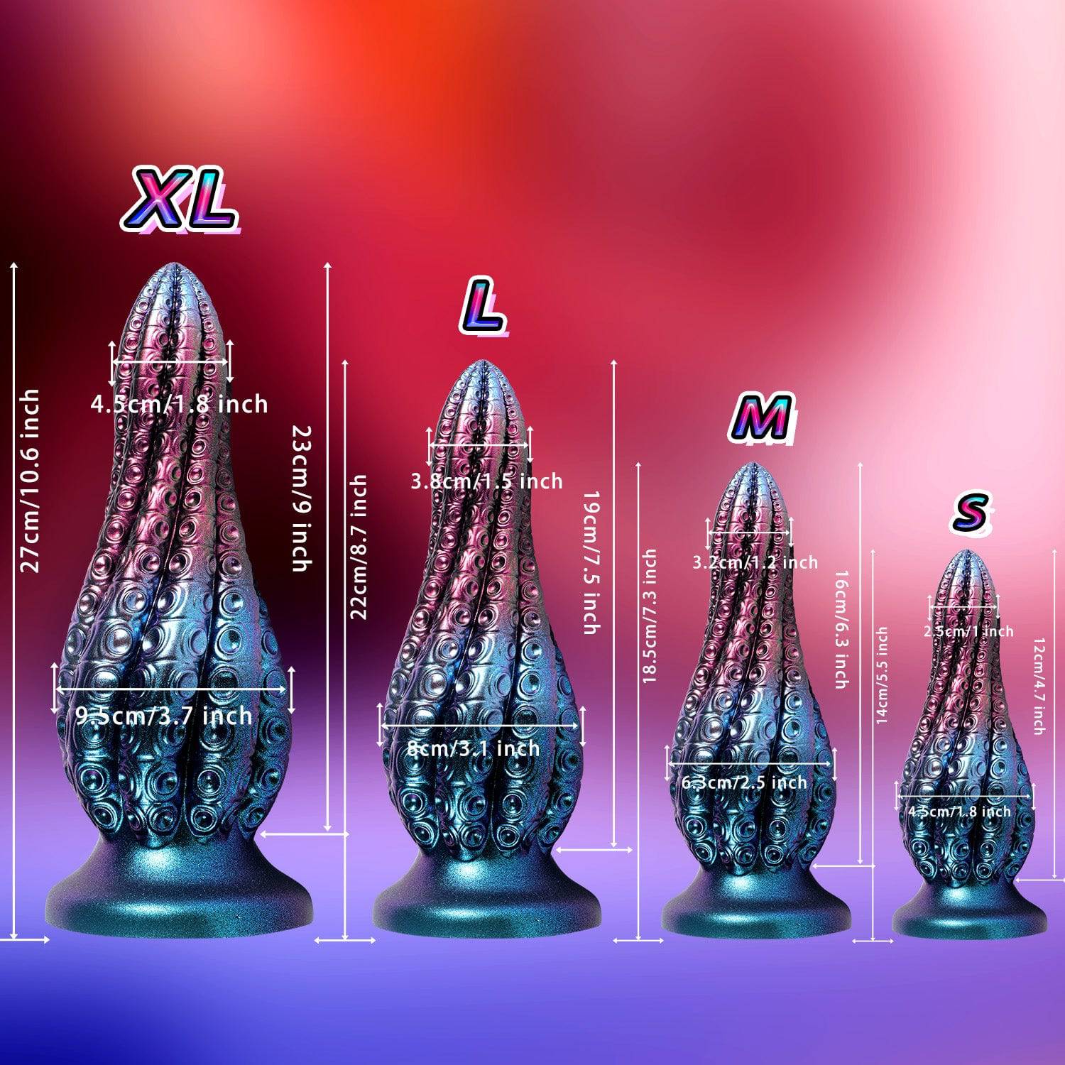 Kraken 10 Inch Alien Octopus Fantasy Tenatacle Dildo - Tarisss Sex Toy Store