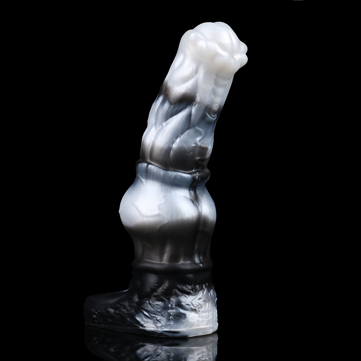 Wild Stallion Fantasy Vibrating Cock Sleeve – Platinum Silicone Penis Extender with Remote | Domlust