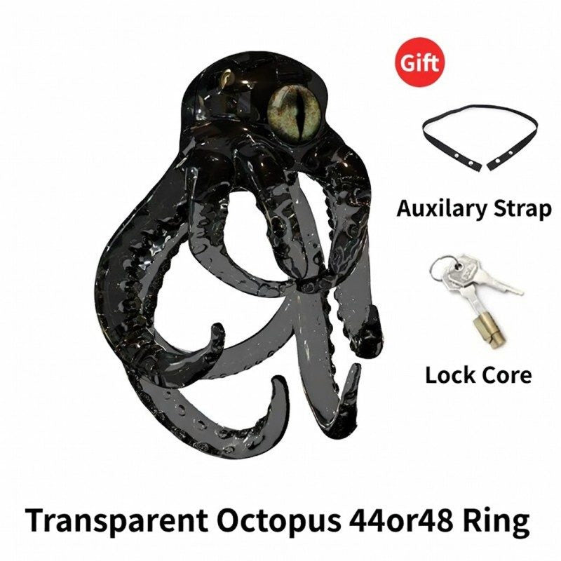 Octopus Kraken Chastity Cage – Tentacle Fantasy Male Chastity Device (44mm / 48mm)