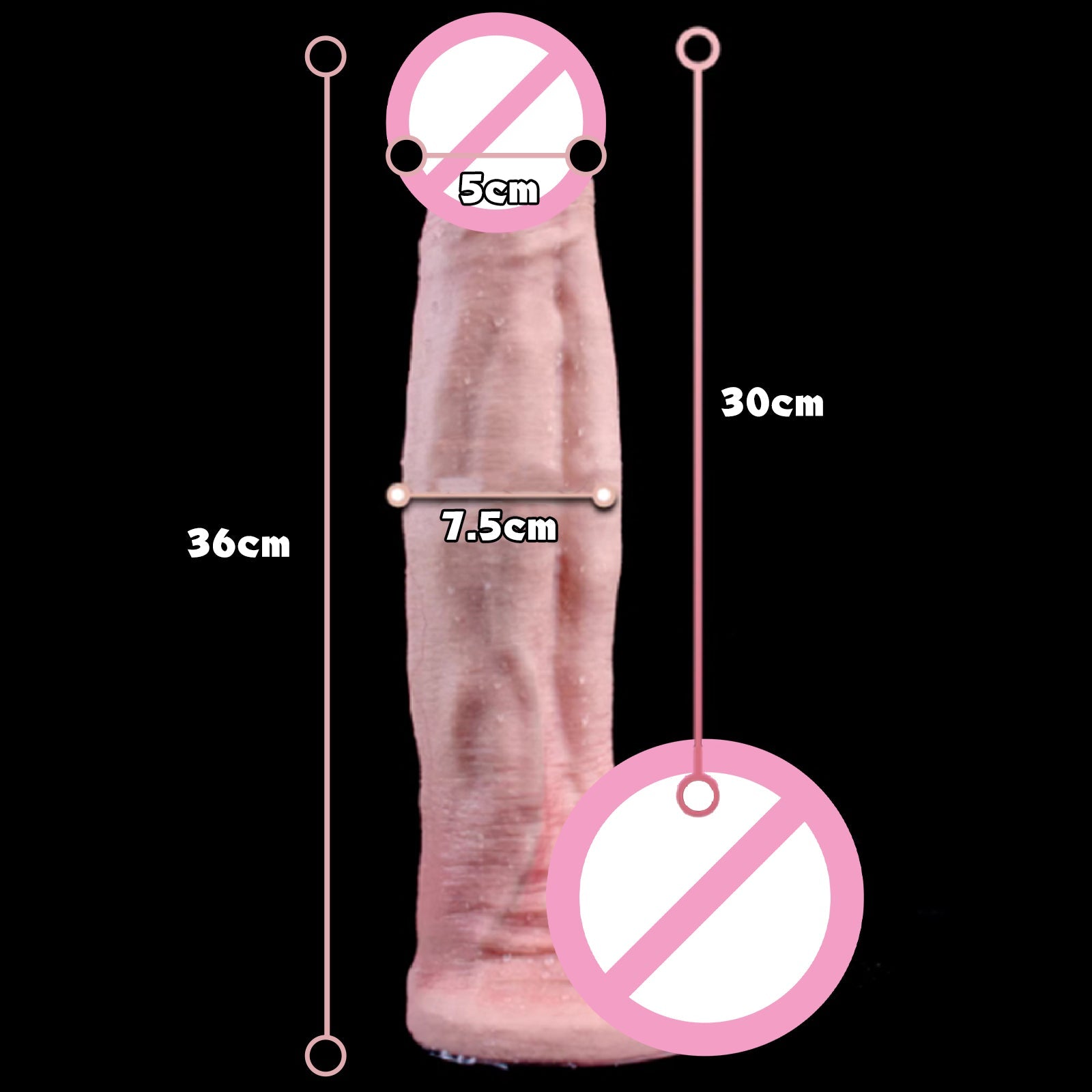 Large Realistic Vibrating Silicone Dildo with Suction Cup Base - Tarisss Sex Toy Store