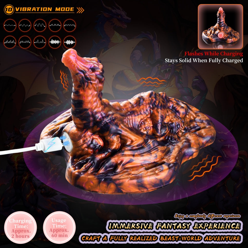 Sky Wyrm Dragon Grinder – Wearable Fantasy Beast Grinding Sex Toy with Vibrating Bullet | Domlust