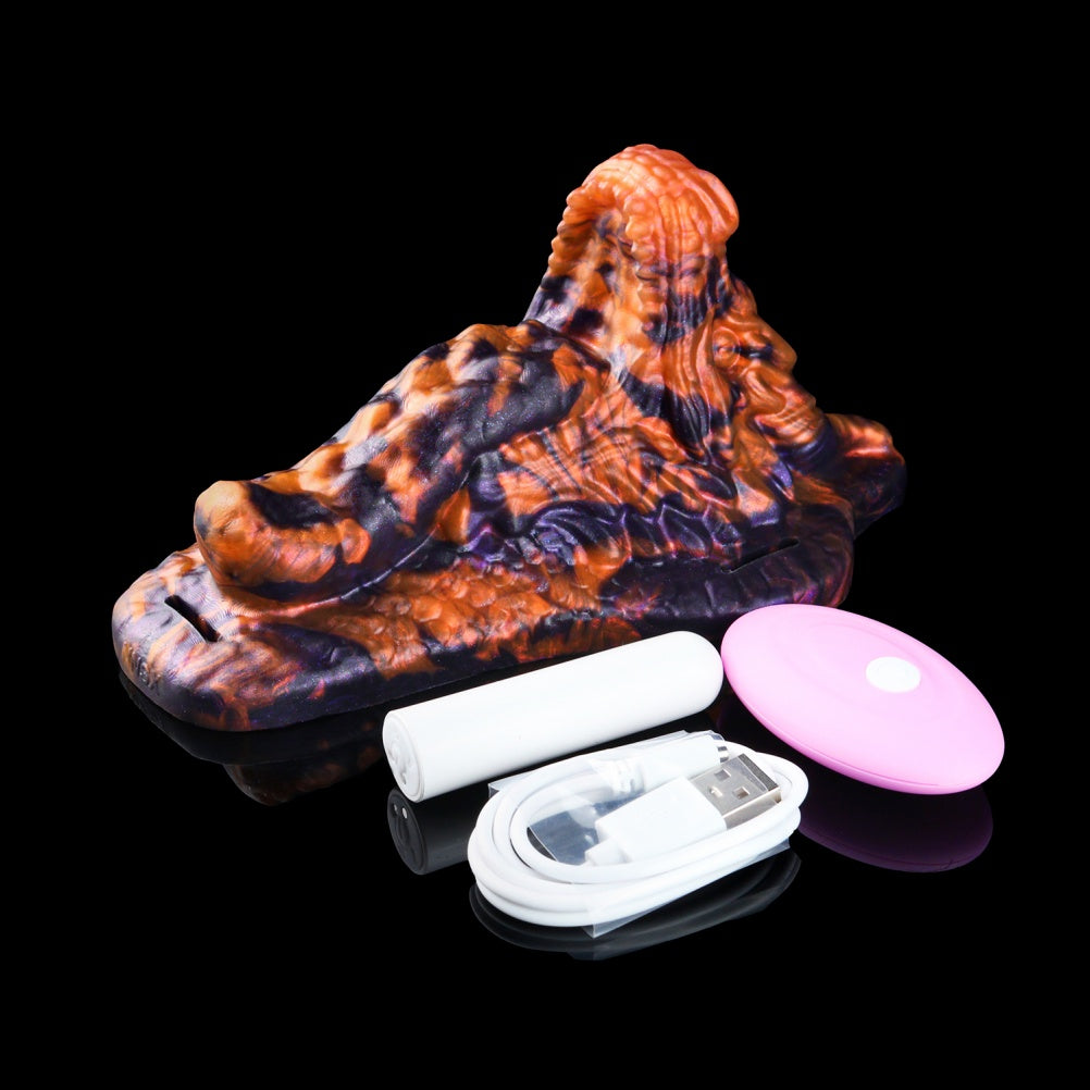 Devouring Desire Dragon Kiss Fantasy Beast Grinder | Platinum Silicone Grinding Sex Toy