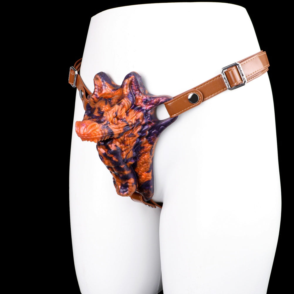 Devouring Desire Dragon Kiss Fantasy Beast Grinder | Platinum Silicone Grinding Sex Toy