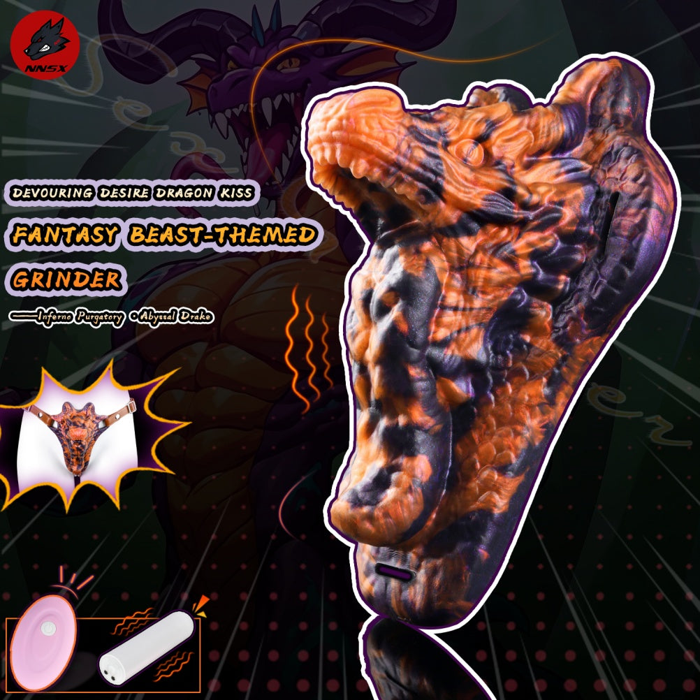 Devouring Desire Dragon Kiss Fantasy Beast Grinder | Platinum Silicone Grinding Sex Toy