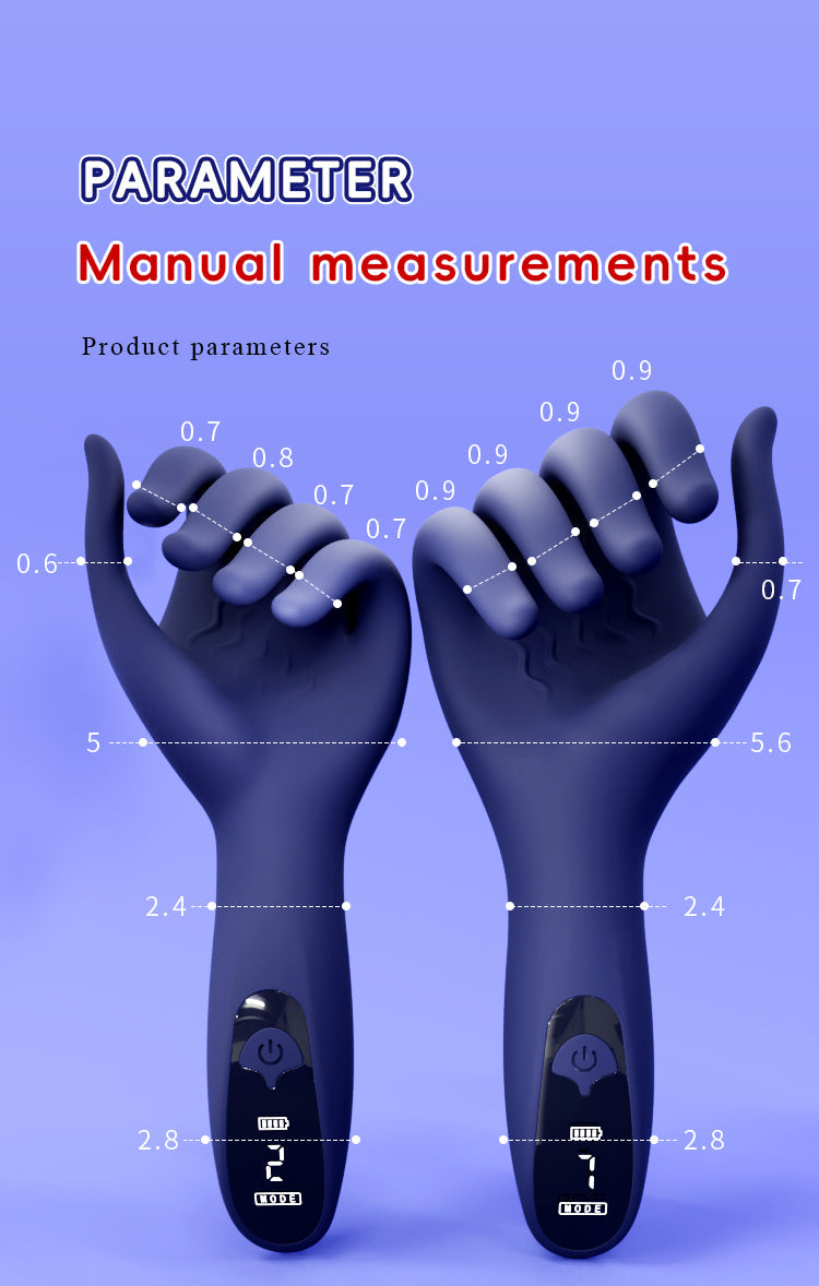 Realistic Hand-Shaped Silicone Male Masturbator with Vibration & Digital Display – Fantasy Handjob Stroker