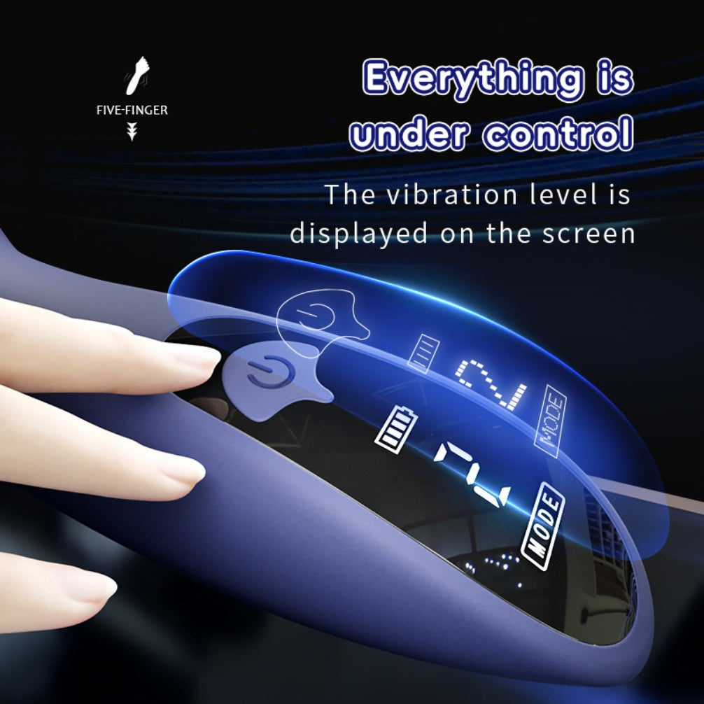 Realistic Hand-Shaped Silicone Male Masturbator with Vibration & Digital Display – Fantasy Handjob Stroker