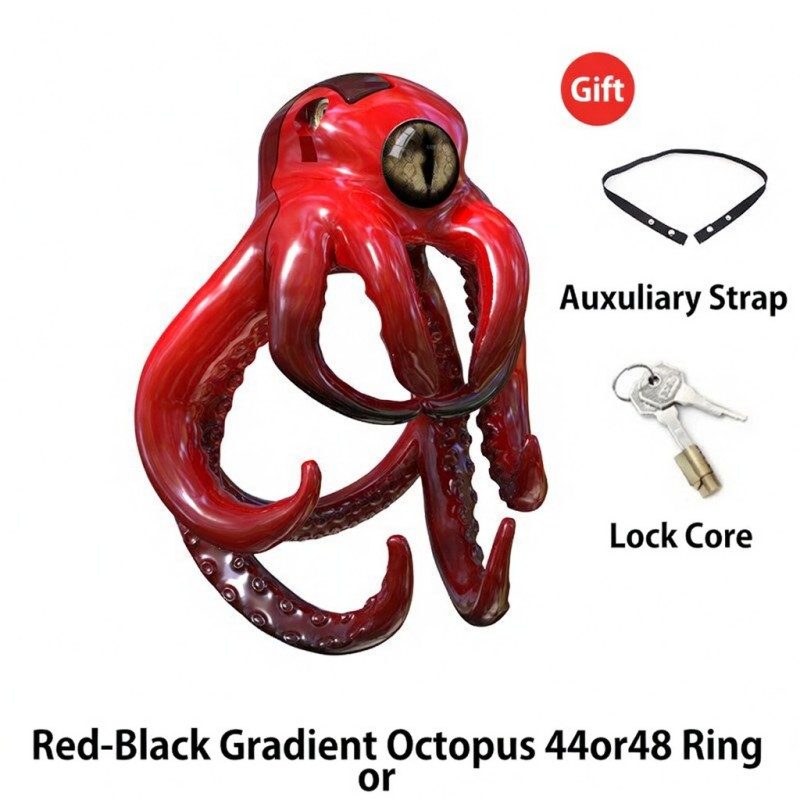 Octopus Kraken Chastity Cage – Tentacle Fantasy Male Chastity Device (44mm / 48mm)
