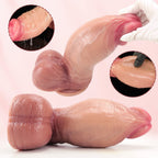 Life - Like Design Tan Color Realistic Silicone Dildo with Suction Cup - Tarisss Sex Toy Store