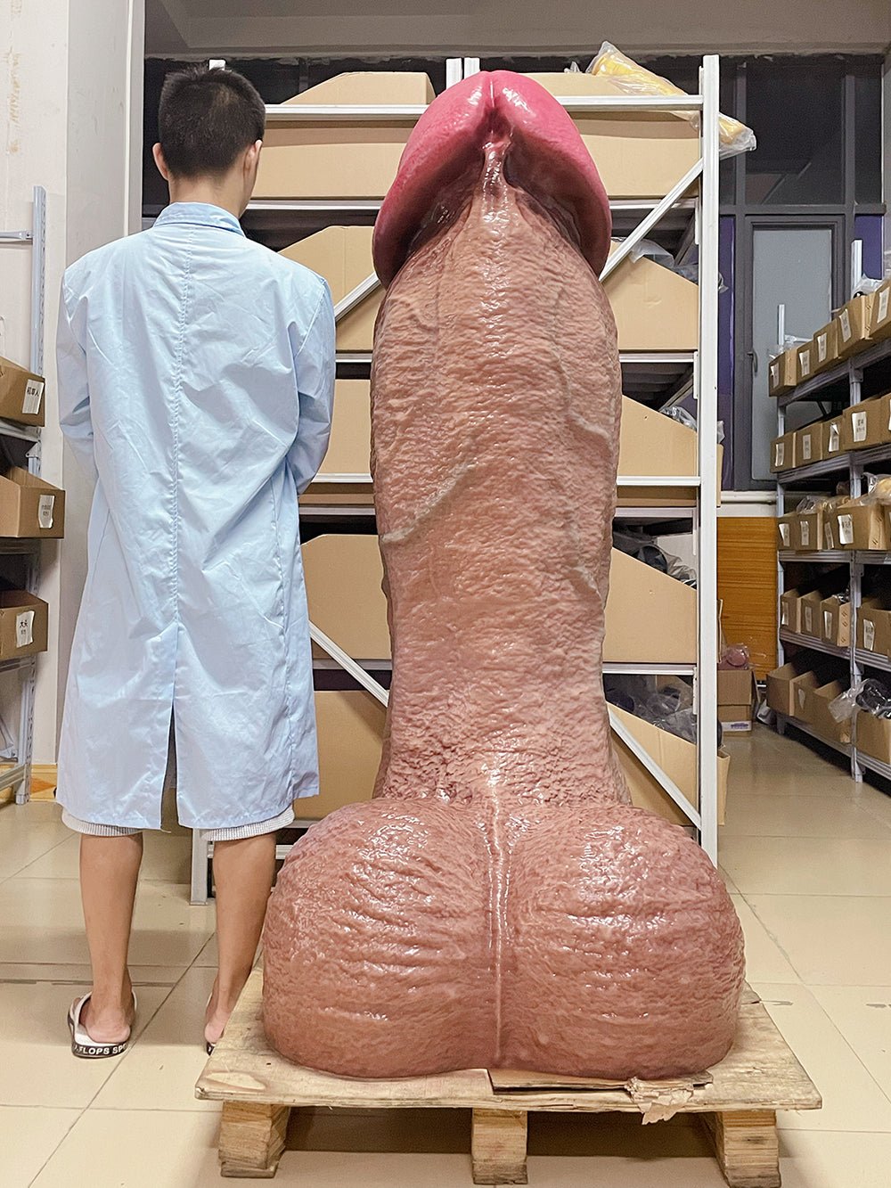 "Life - Size" Large - Scale Realistic Male Anatomy Silicone Dildo - Tarisss Sex Toy Store