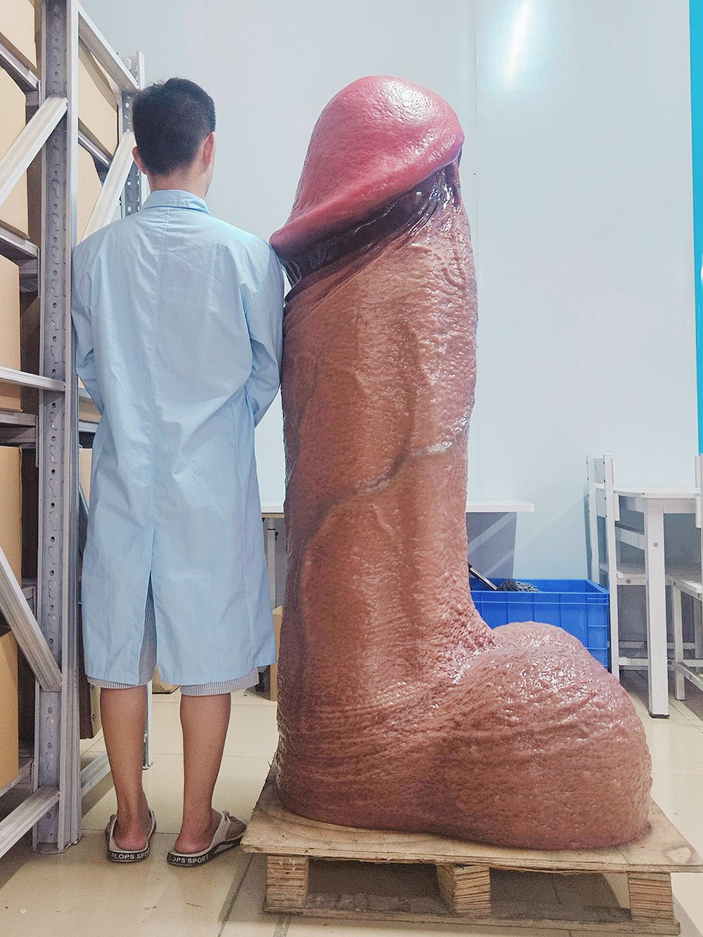 "Life - Size" Large - Scale Realistic Male Anatomy Silicone Dildo - Tarisss Sex Toy Store