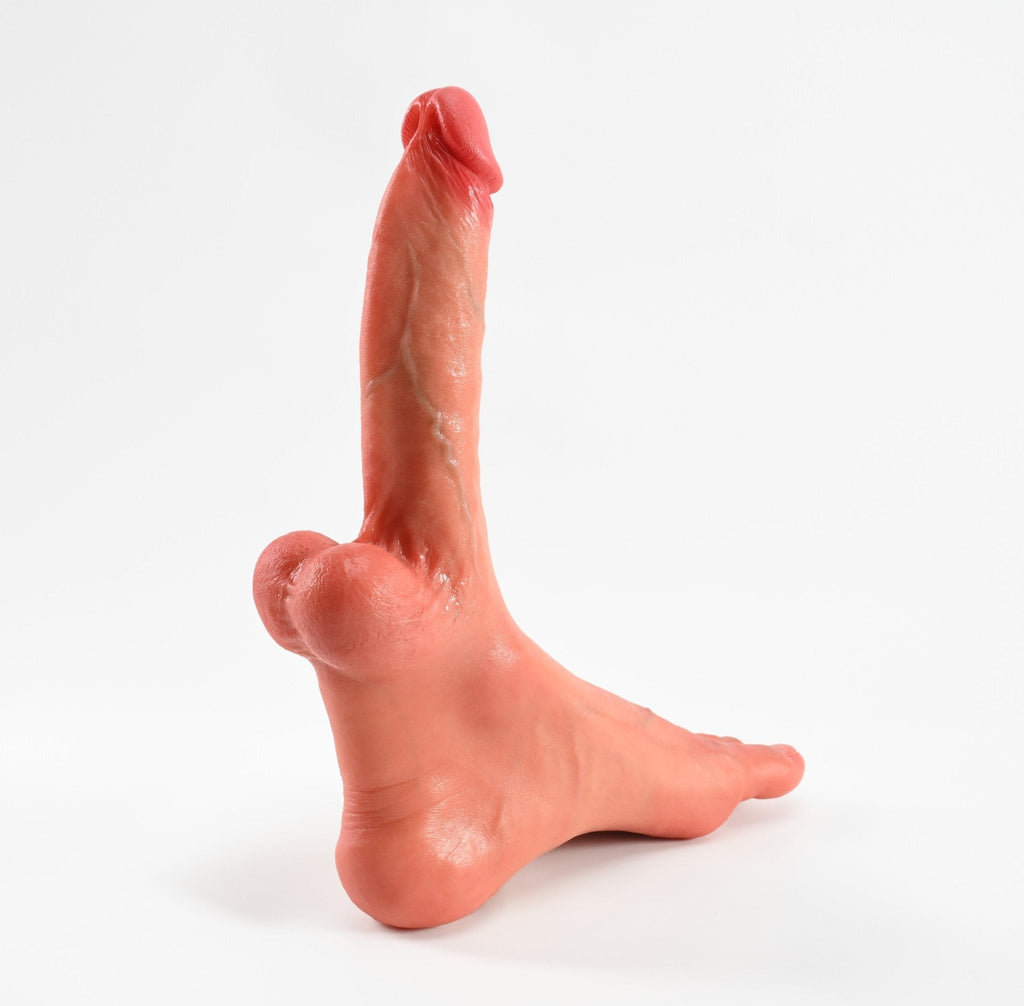 Lifelike Silicone Male Foot Dildo with Large 13-Inch Shaft - Tarisss Sex Toy Store
