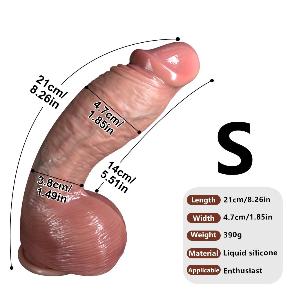 Lifelike Soft Silicone Dildo Set Realistic Veined Design, Skin - Like Texture - Tarisss Sex Toy Store