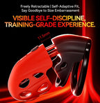 Retractable Electric Shock & Vibrating Chastity Cage