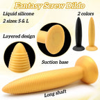 Long Fantasy Screw Dildo - Tarisss Sex Toy Store
