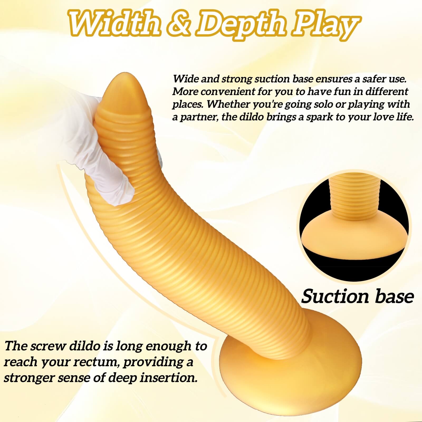 Long Fantasy Screw Dildo - Tarisss Sex Toy Store