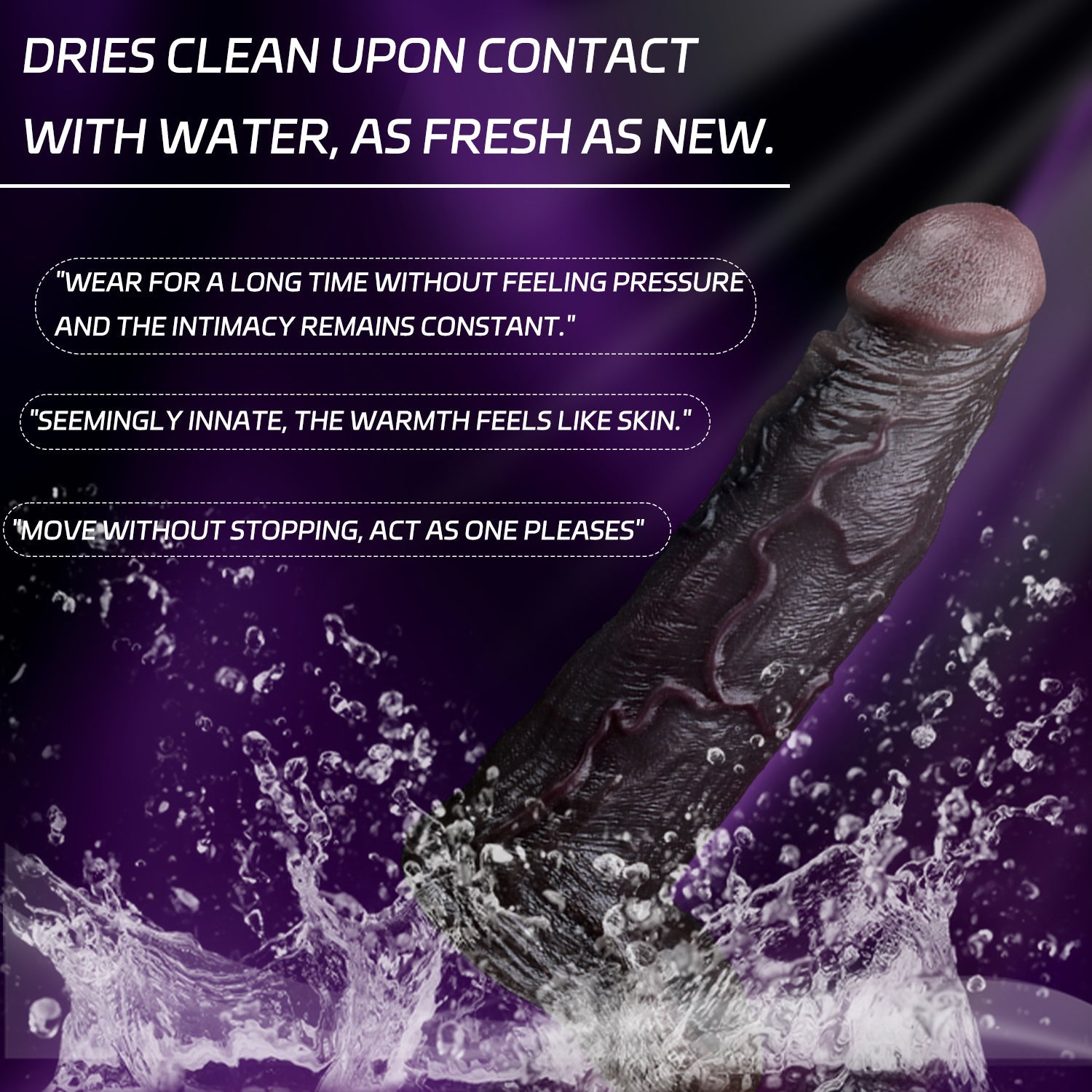 Obsidian King BBC Cock Sleeve | Vibrating Penis Extender with Remote | Platinum Silicone | Domlust
