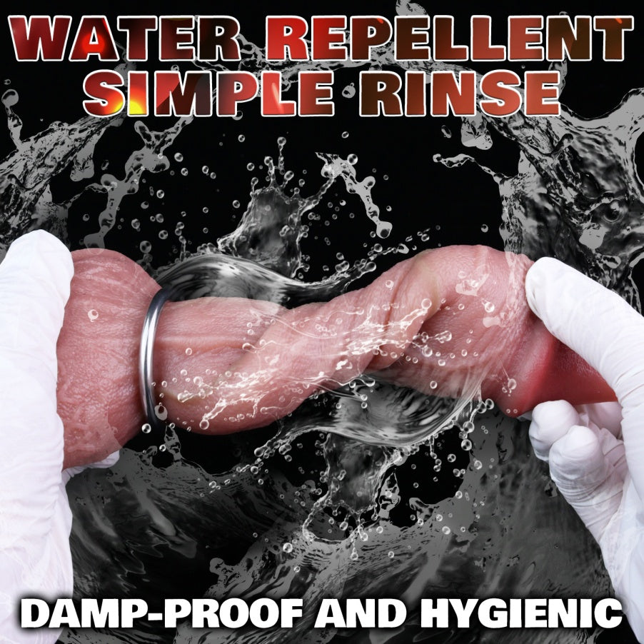 Realistic Ovipositor Dildo — Platinum Silicone Fantasy Dildo with Egg-Laying Function