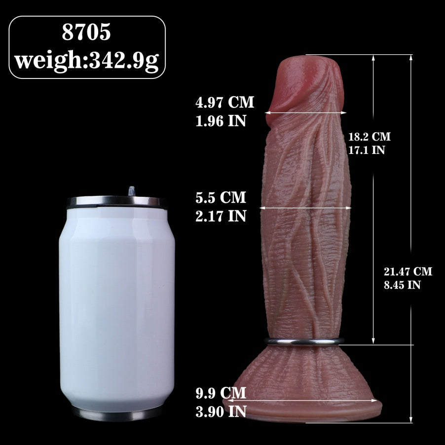 Realistic Ovipositor Dildo — Platinum Silicone Fantasy Dildo with Egg-Laying Function