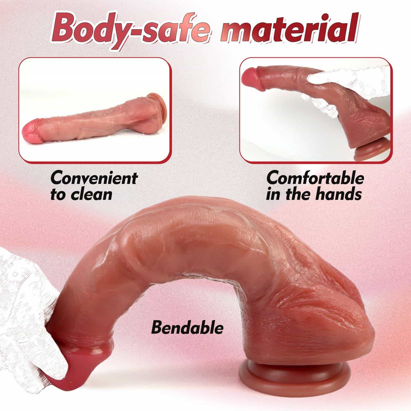 Luke 11 Inch Most Realistic Dual Density Dildo - Tarisss Sex Toy Store