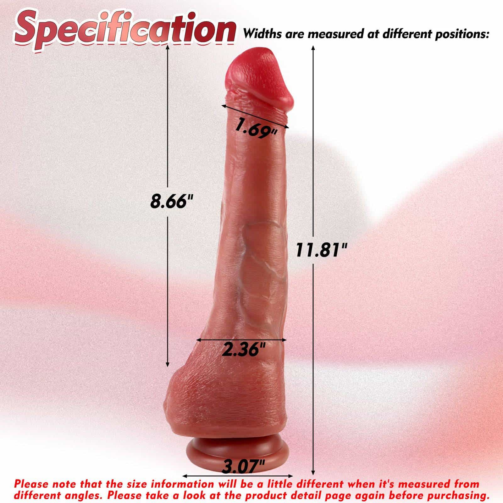 Luke 11 Inch Most Realistic Dual Density Dildo - Tarisss Sex Toy Store