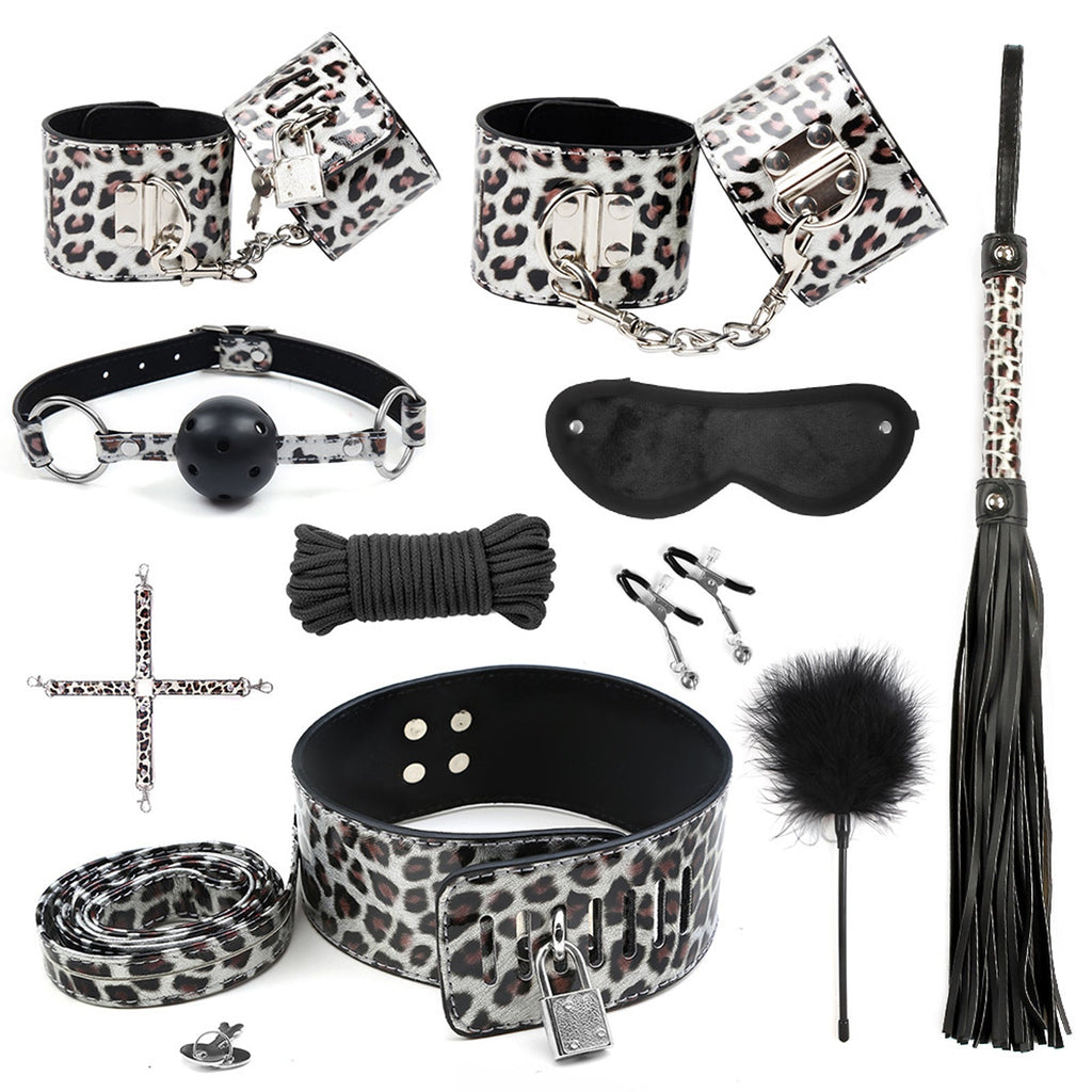 Luxury Leopard Print Bondage Kit - Tarisss Sex Toy Store