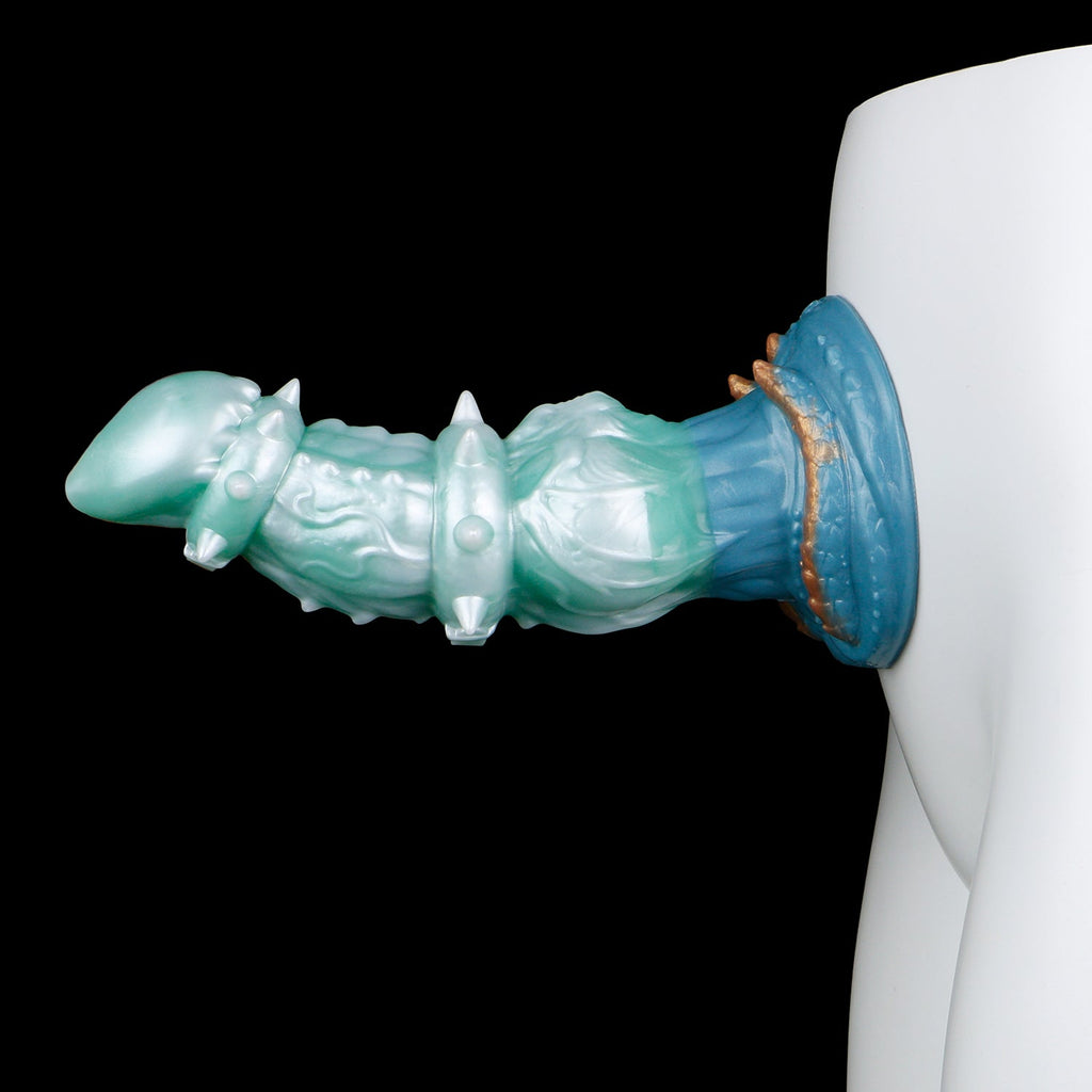 Inflatable Knot Dragon Dog Dildo — Expandable Fantasy Silicone Toy for G-Spot Stimulation & Knotting Sensation