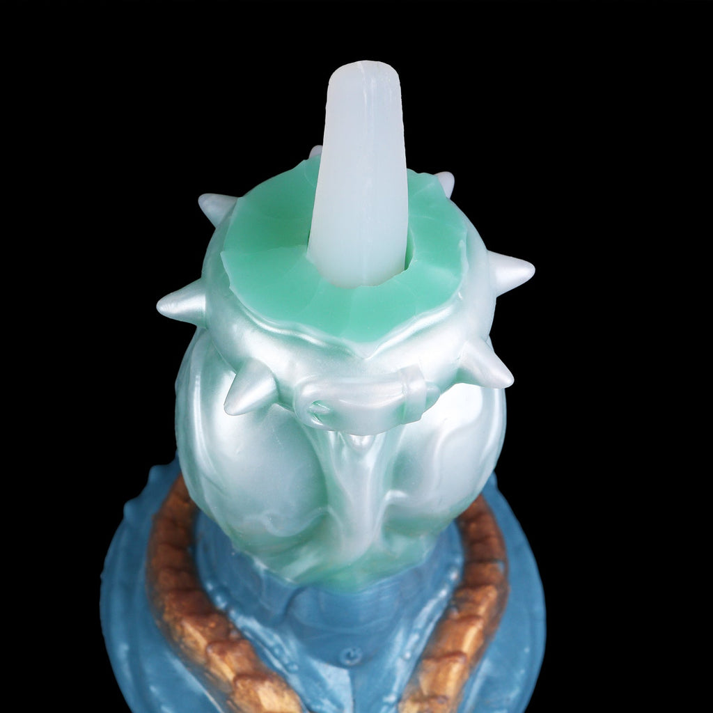 Inflatable Knot Dragon Dog Dildo — Expandable Fantasy Silicone Toy for G-Spot Stimulation & Knotting Sensation