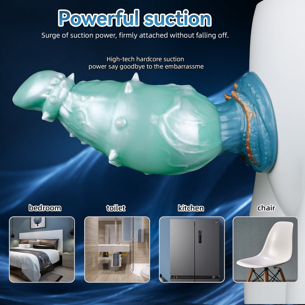 Inflatable Knot Dragon Dog Dildo — Expandable Fantasy Silicone Toy for G-Spot Stimulation & Knotting Sensation