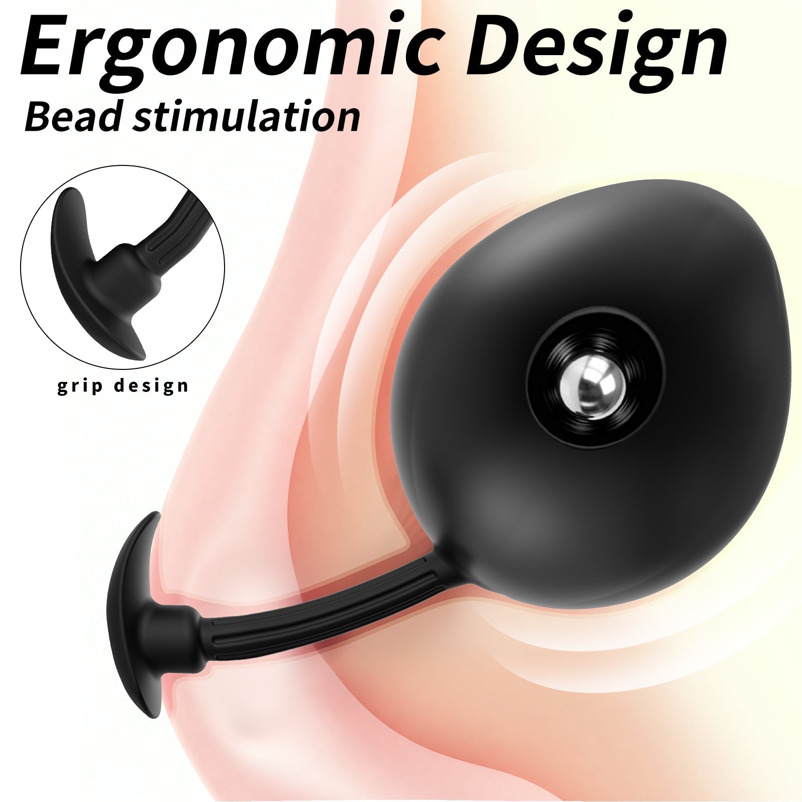 Magnetic Inflatable Anal Plug Premium Expandable Silicone Butt Plug with Hand Pump - Tarisss Sex Toy Store