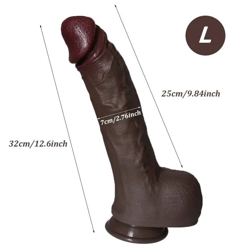 Magnum 12 Inch Huge Black Most Realistic Dildo - Tarisss Sex Toy Store