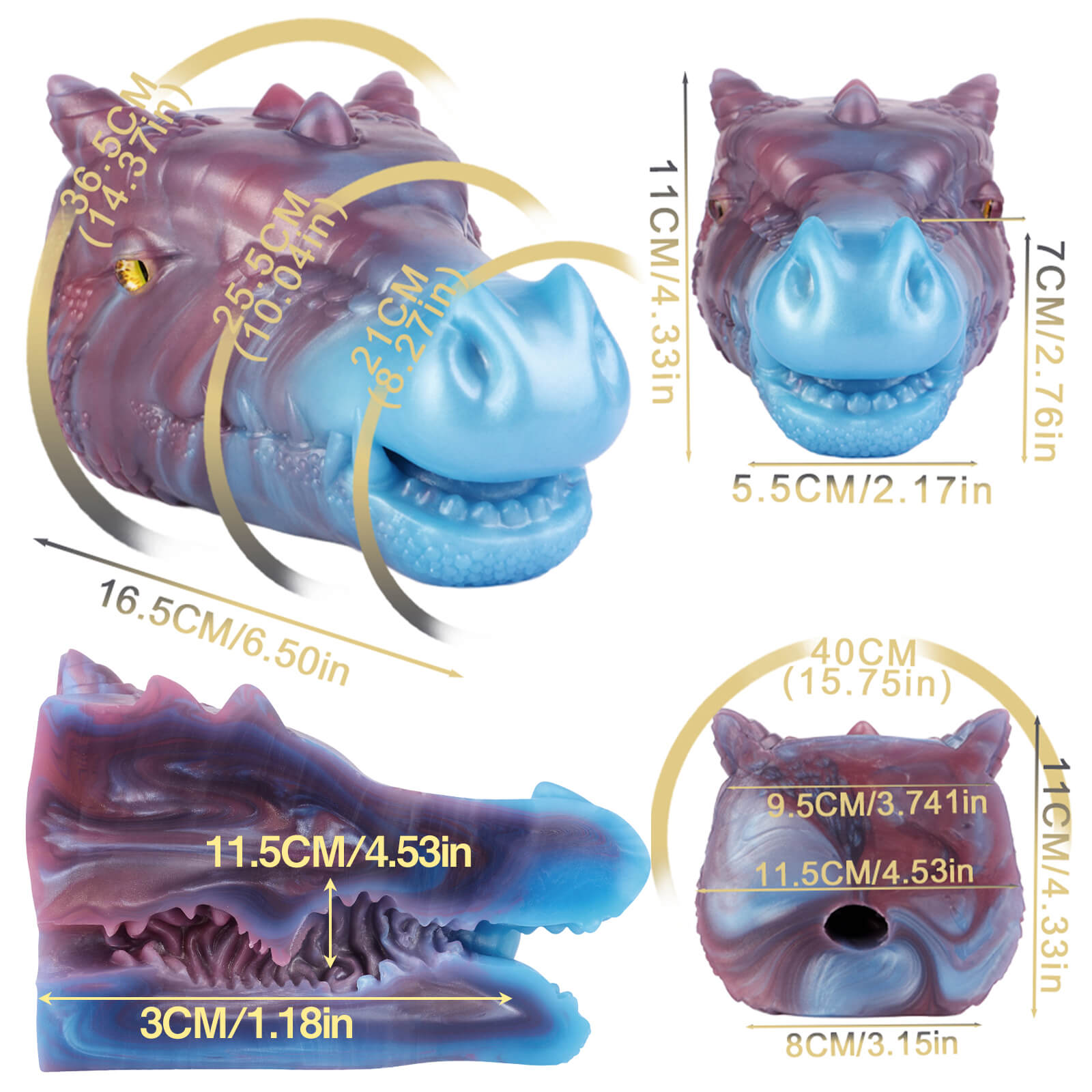 Male Silicone Fantasy Dragon Masturbator - Tarisss Sex Toy Store