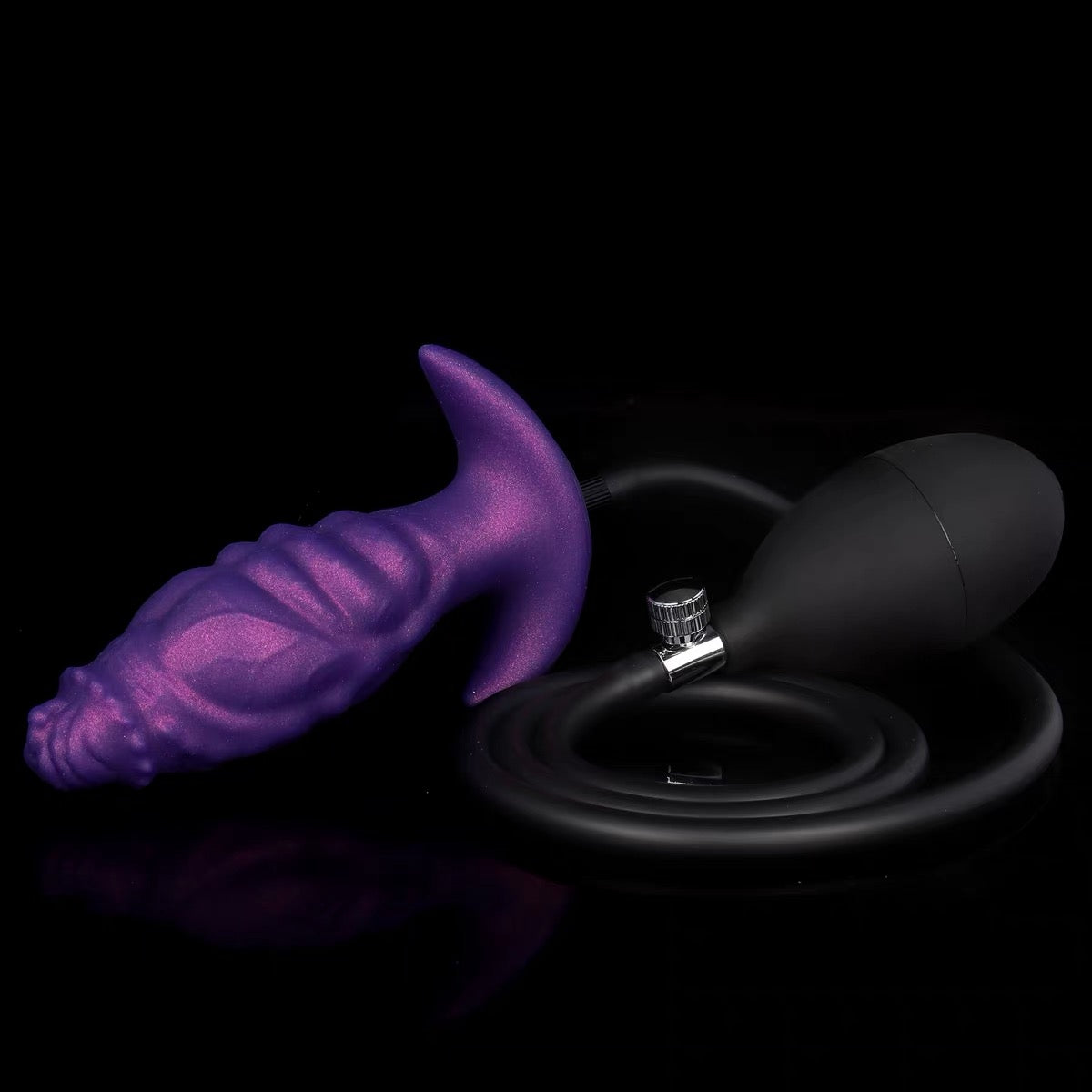 Gloop - Inflatable Silicone Anal Butt Plug with Air Pump