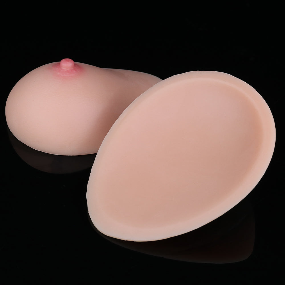 Realistic Silicone Breast Forms for Crossdressers & Femboys – Hand-Painted Liquid Silicone