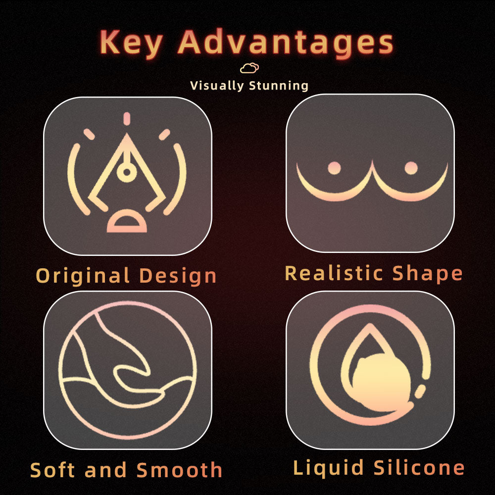 Realistic Silicone Breast Forms for Crossdressers & Femboys – Hand-Painted Liquid Silicone