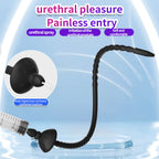 MAPARON 10 Inch Black Silicone Urethral Penis Plug - Tarisss Sex Toy Store