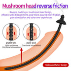 MAPARON 10 Inch Black Silicone Urethral Penis Plug - Tarisss Sex Toy Store
