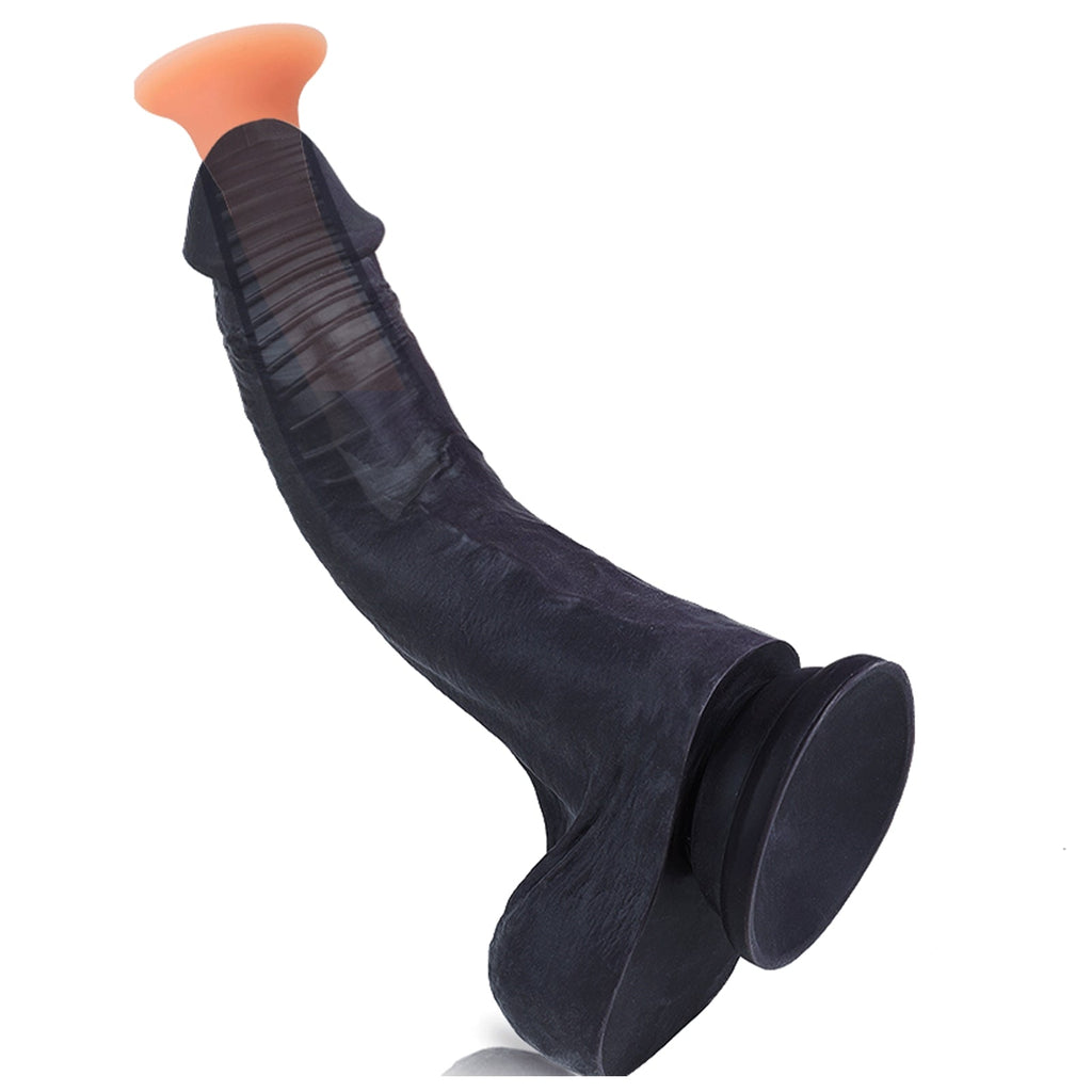 MAPARON 11 Inch Black Huge Realistic Dildo - Tarisss Sex Toy Store