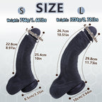MAPARON 11 Inch Black Huge Realistic Dildo - Tarisss Sex Toy Store