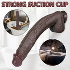 MAPARON 12 Inch Realistic Long Black Dildo - Tarisss Sex Toy Store