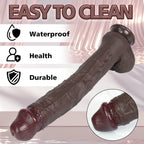 MAPARON 12 Inch Realistic Long Black Dildo - Tarisss Sex Toy Store