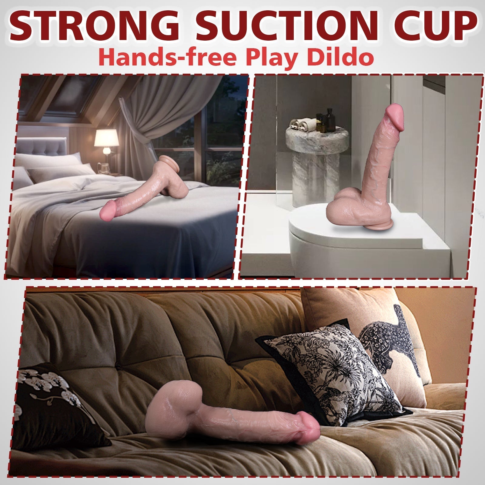 MAPARON 13 Inch Realistic Dildo with Balls - Tarisss Sex Toy Store