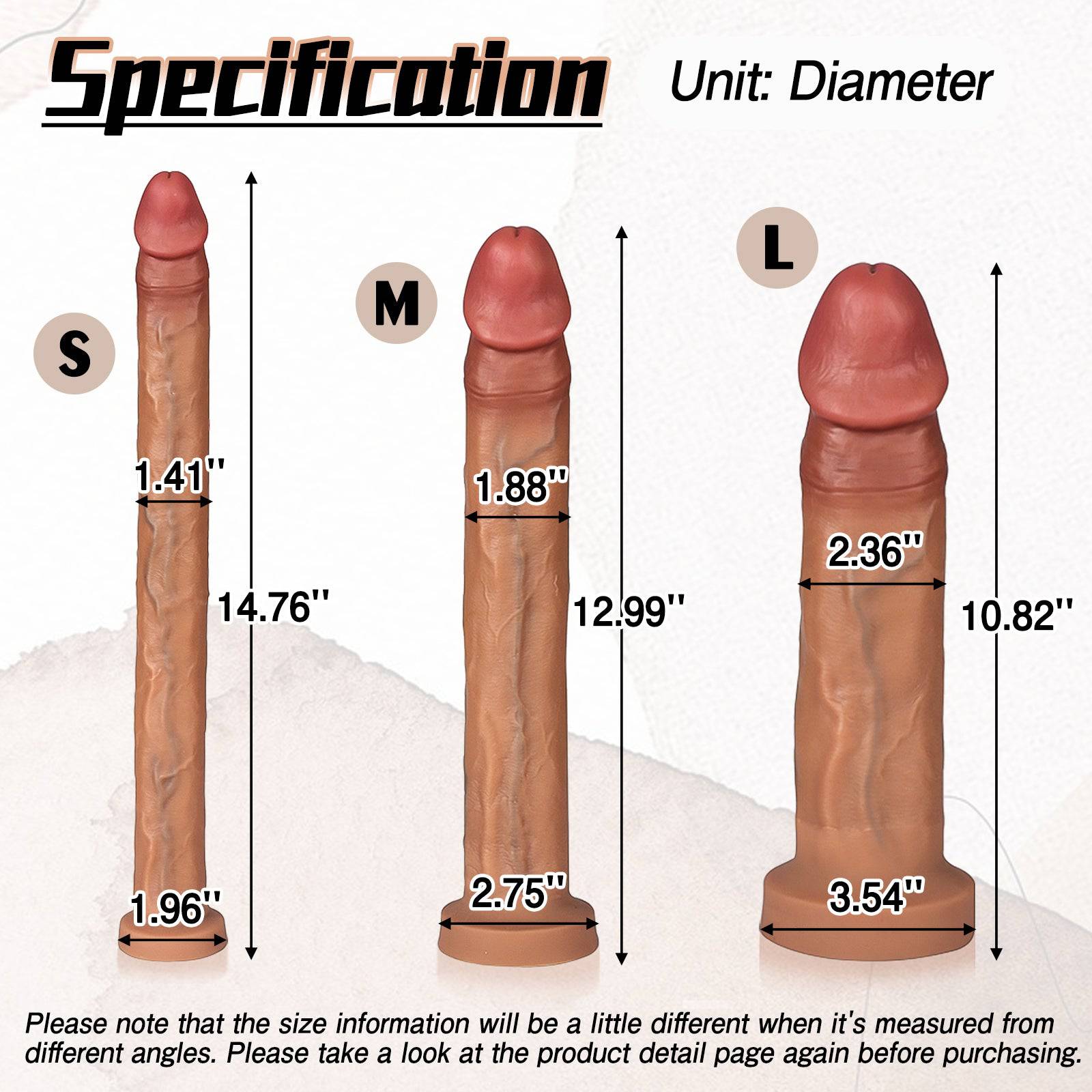 MAPARON 14 Inch Extra Long Huge Realistic Dildo - Tarisss Sex Toy Store