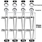 MAPARON 2 Inch Small Stainless Steel Urethral Hollow Penis Plug - Tarisss Sex Toy Store