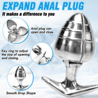 MAPARON 3 Inch Small Anal Training Metal Butt Plug - Tarisss Sex Toy Store