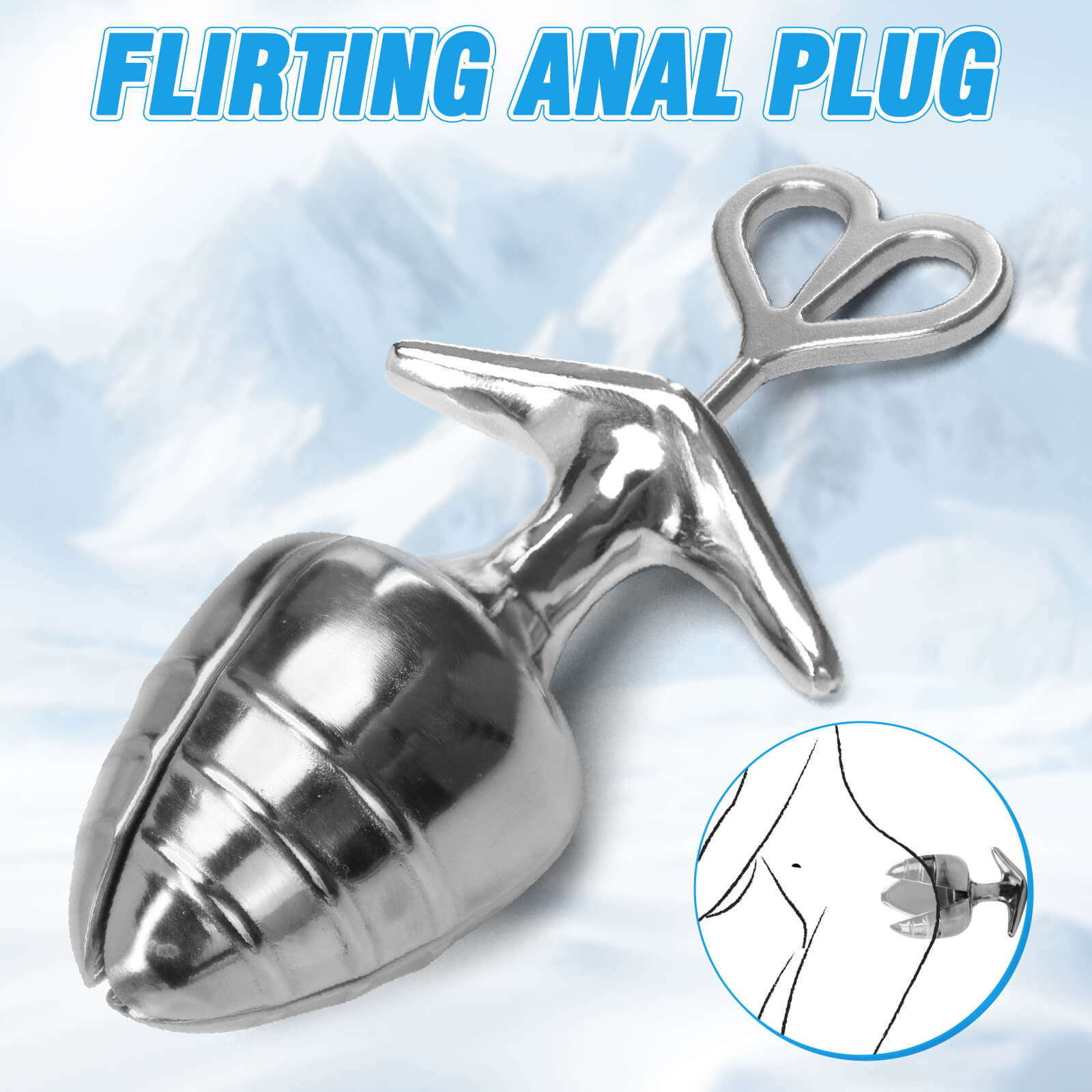 MAPARON 3 Inch Small Anal Training Metal Butt Plug - Tarisss Sex Toy Store