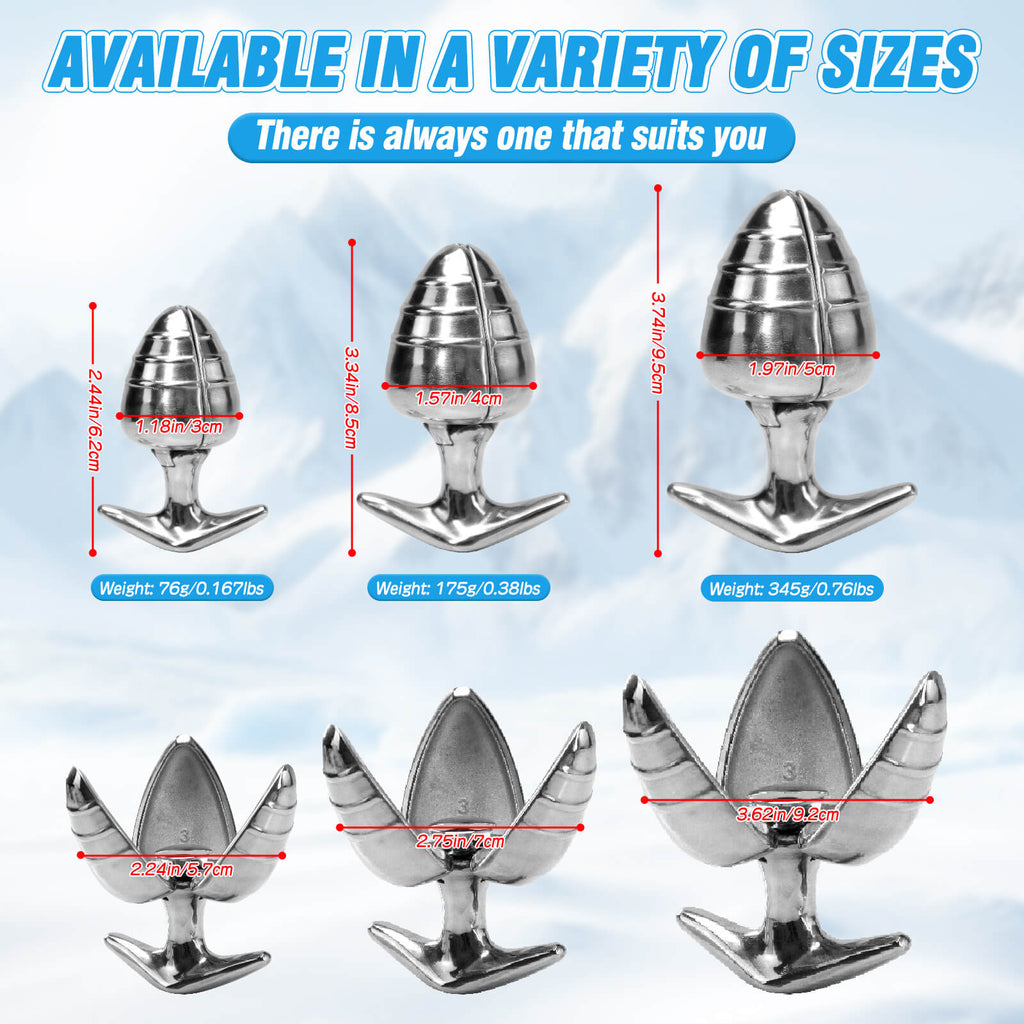 MAPARON 3 Inch Small Anal Training Metal Butt Plug - Tarisss Sex Toy Store