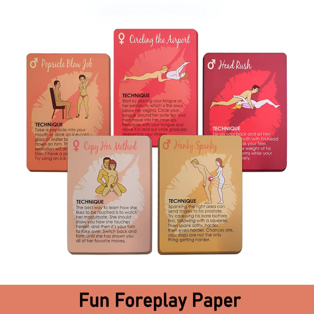 MAPARON 50 Oral Sex Cards Game Sexual Position Poker for Couples - Tarisss Sex Toy Store