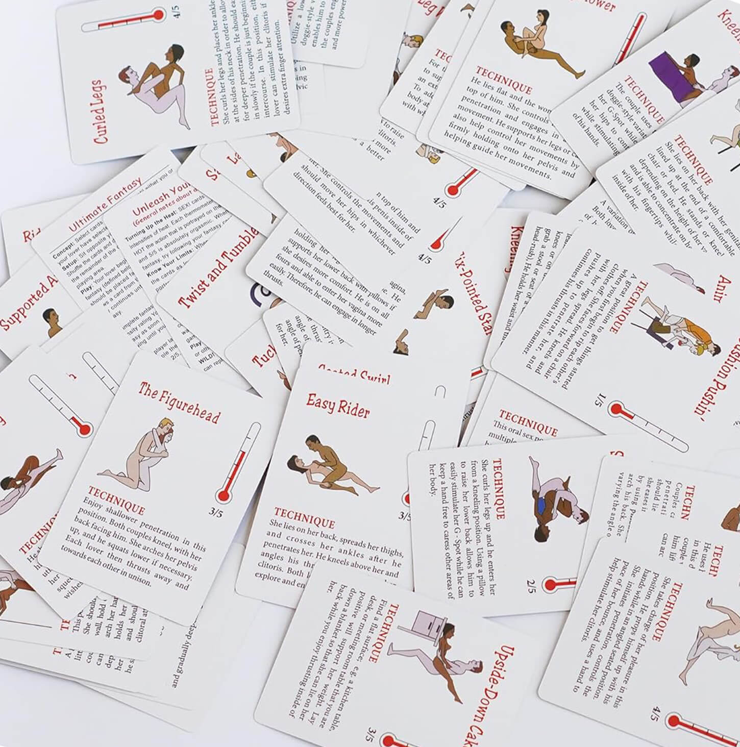 MAPARON 52 Sexy Positions Couples Poker Game Sexual Position Card Deck - Tarisss Sex Toy Store