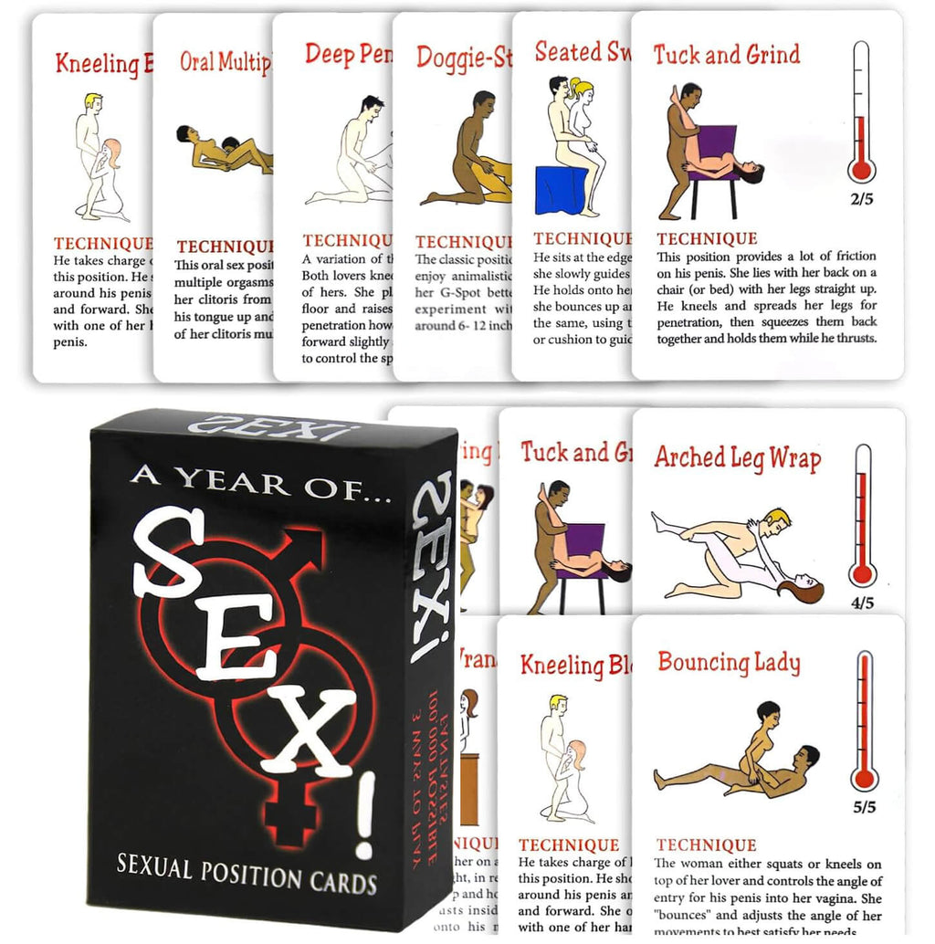 MAPARON 52 Sexy Positions Couples Poker Game Sexual Position Card Deck - Tarisss Sex Toy Store